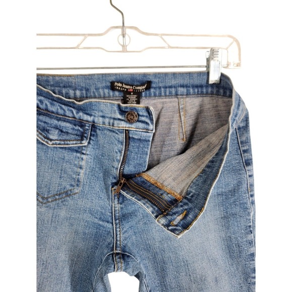 Vtg Y2K Polo Jeans Ralph Lauren Bootcut Womens 8 30x32 Bareback Blue Stretch - Picture 7 of 10